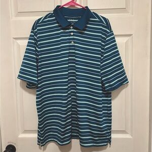 Walter Hagen men’s short sleeve collared shirt size large sport golf
